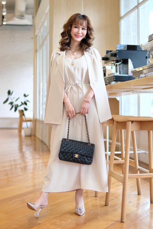 Formal Co-Ord Sets Dress With Blazer